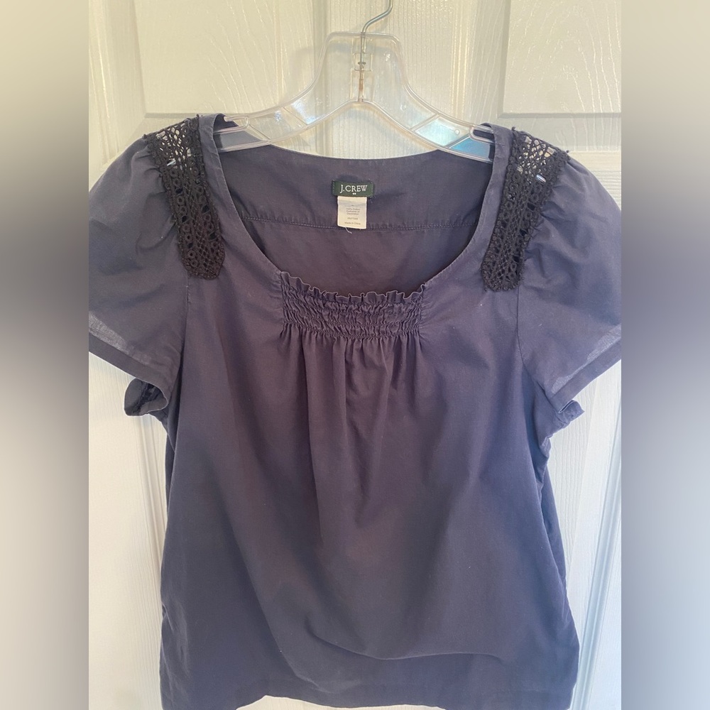 J. Crew Marrakesh Top | Small | Navy - Picture 7 of 7